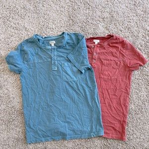 Boys Henley button tee